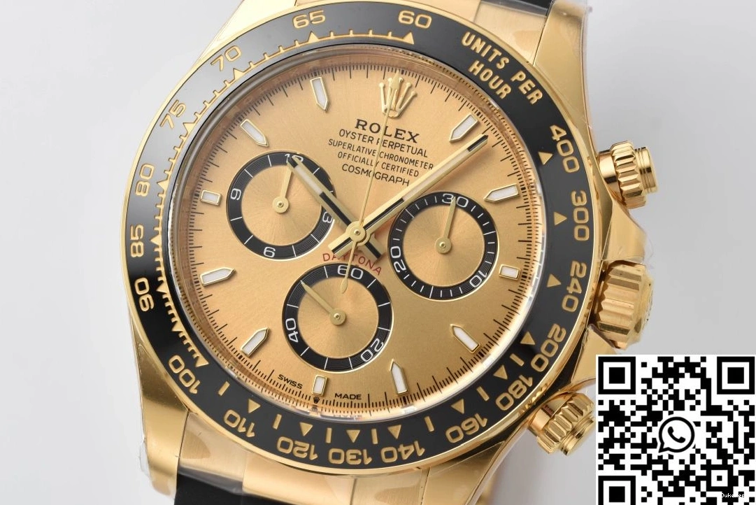 M126518 Factory Clean Black Cosmograph Dial Rolex Bezel Yellow Daytona 0422